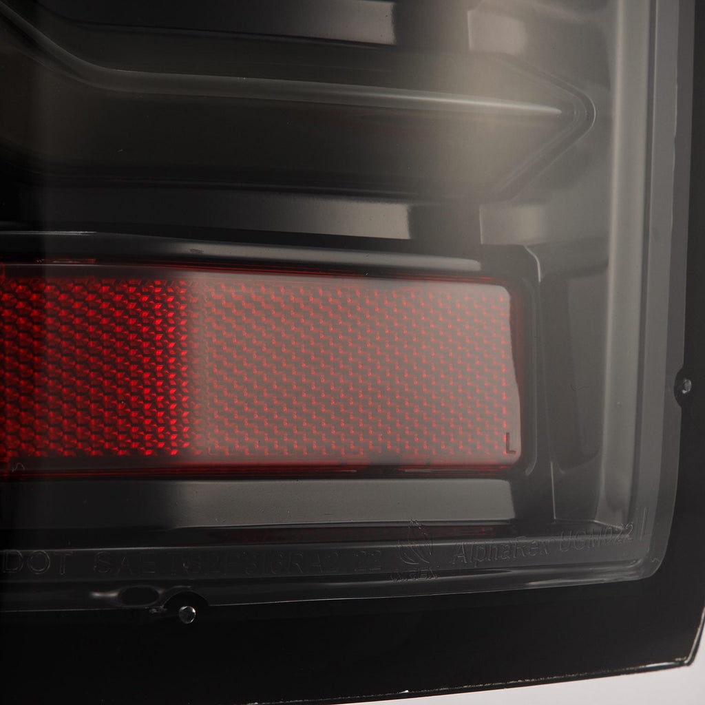 14-18 GMC Sierra 1500/2500HD/3500HD LUXX-Series LED Tail Lights Alpha-Black