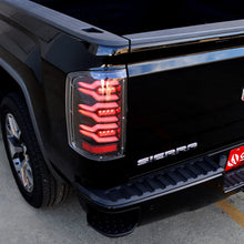 Load image into Gallery viewer, 14-18 GMC Sierra 1500/2500HD/3500HD LUXX-Series LED Tail Lights Black-Red