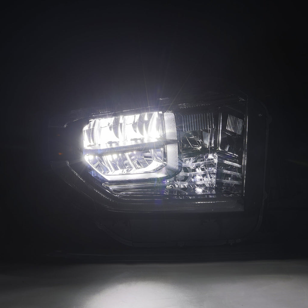 14-21 Toyota Tundra MK II LUXX-Series LED Crystal Headlights Alpha-Black