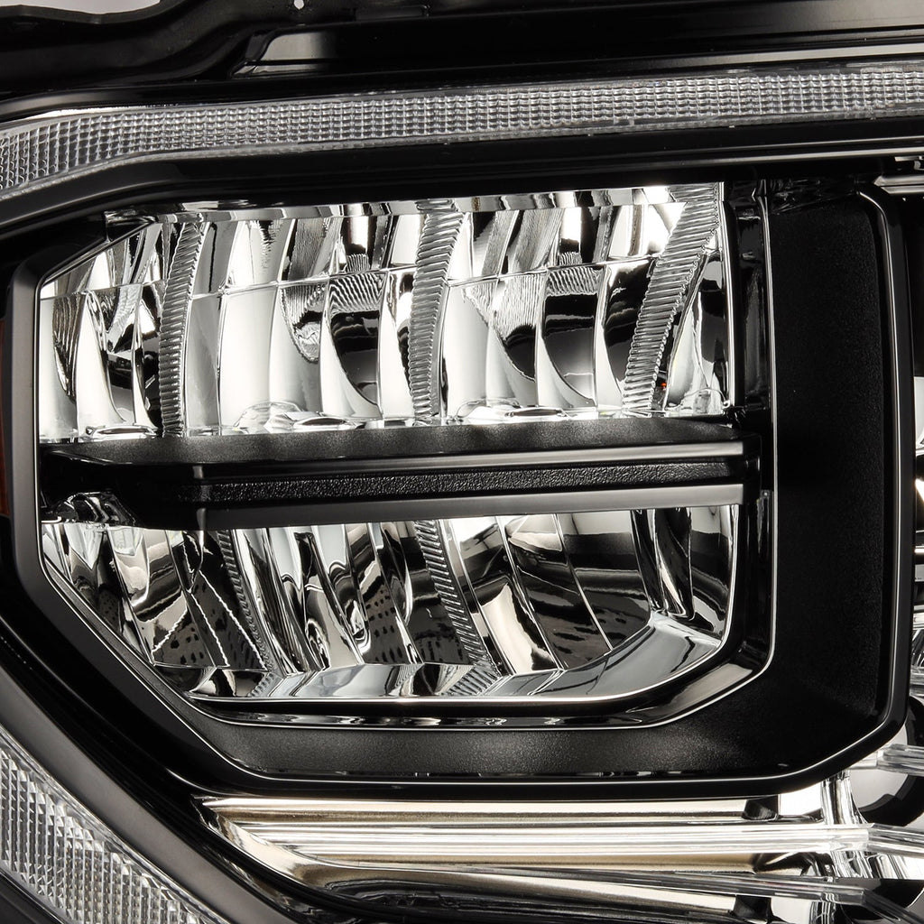 14-21 Toyota Tundra MK II LUXX-Series LED Crystal Headlights Alpha-Black