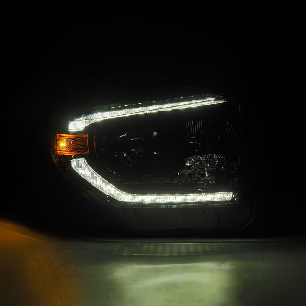 14-21 Toyota Tundra MK II LUXX-Series LED Projector Headlights Alpha-Black