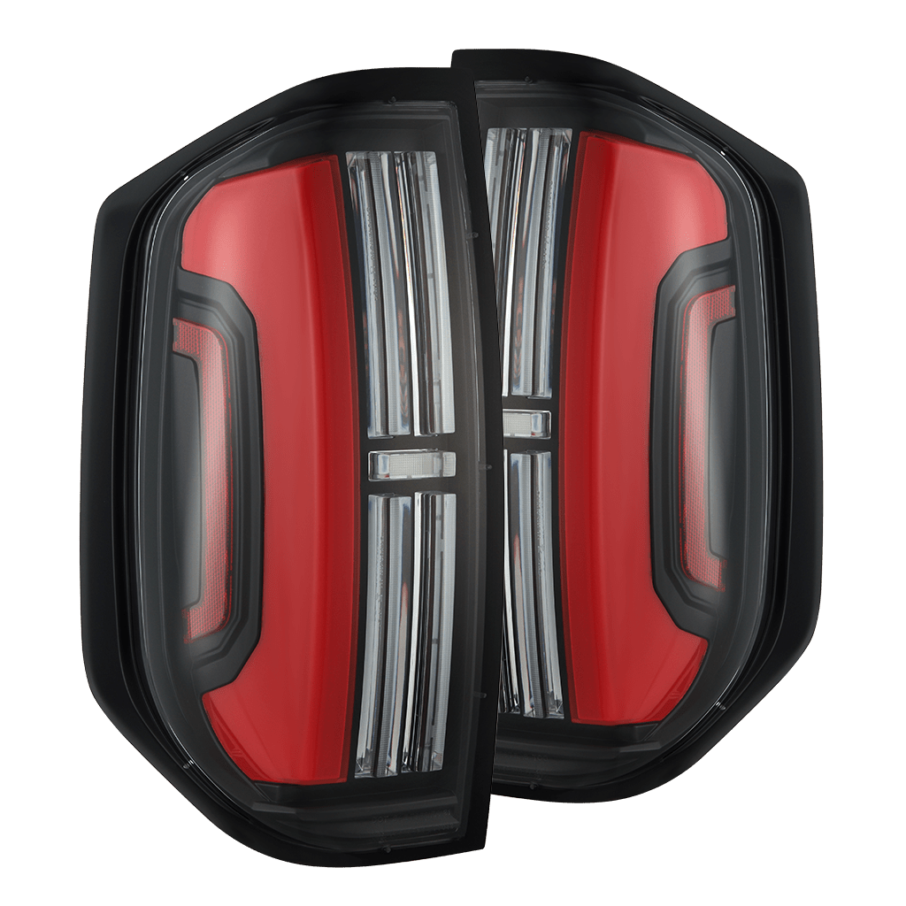 14-21 Toyota Tundra NOVA-Series Prismatic LED Tail Lights Black-Red