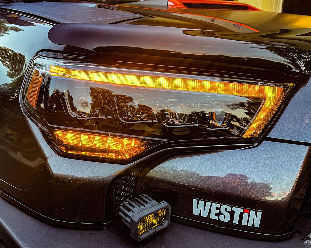 14-24 Toyota 4Runner MK II NOVA-Series LED Projector Headlights Alpha-Black