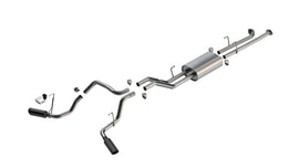 Borla 07-21 Toyota Tundra Cat-Back Touring SS Catback Exhaust w/ Black Chrome Tips (140238BC)