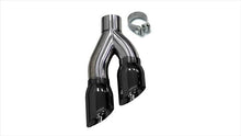 Load image into Gallery viewer, Corsa Performance One Twin 4.0 Inch Side Swept Black Pro-Series Tips (Clamp Included) Fits Exhaust Kits Stainless Steel (14031BLK)
