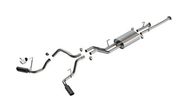 Borla 07-21 Toyota Tundra 4.6L/5.7L Cat-Back Touring SS Catback Exhaust w/ Black Chrome Tips (140332BC)