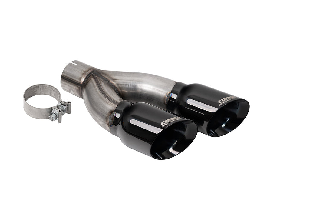 Corsa Performance Twin 4 Inch Tip Kit Pro-Series Slash Cut Black PVD 22-25 Toyota Tundra (14078BLK)