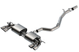 Borla S-Type Non-Resonated Cat-Back Exhaust with Dual Stainless Brushed Tips (140830SB)