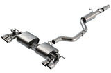 Borla S-Type Resonated Cat-Back Exhaust with Dual Stainless Brushed Tips (140831SB)