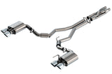 Borla ATAK Cat-Back Exhaust with Chrome Tips for 2020+ Ford Mustang GT500 (140837)