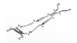 Borla 2024+ Toyota Tacoma (Coil Springs Only) S Type Catback System - Black Chrome Tip (141006BC)