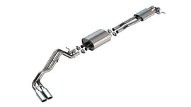 Borla 24-25 Ford Ranger XLT Side Exit S-type Exhaust w/ Chrome Tips (140971)