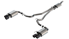 Borla 2024 Ford Mustang 2.3L Ecoboost S-Type Catback Exhaust CF BA w/ Quad Tips - Non-Active (140981CFBA)