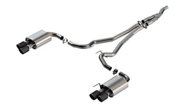 Borla 2024 Ford Mustang 2.3L Ecoboost ATAK Catback Exhaust CF BA w/ Quad Tips - Non-Active (140982CFBA)