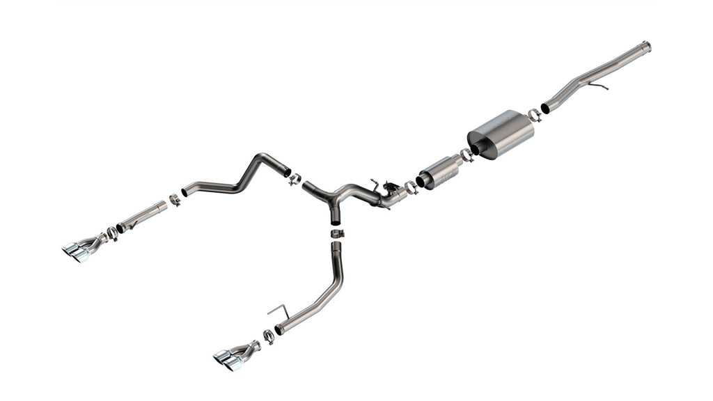 Borla 2024 Chevy Silverado 1500 6.2L V8 S-Type Catback Exhaust w/ Simulator - Chrome (140995)