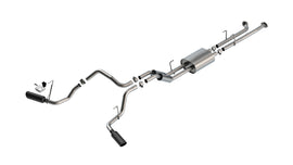 Borla 07-08 Toyota Tundra 5.7L S-Type Cat-Back Exhaust - 4in Black Chrome Tips (141021BC)