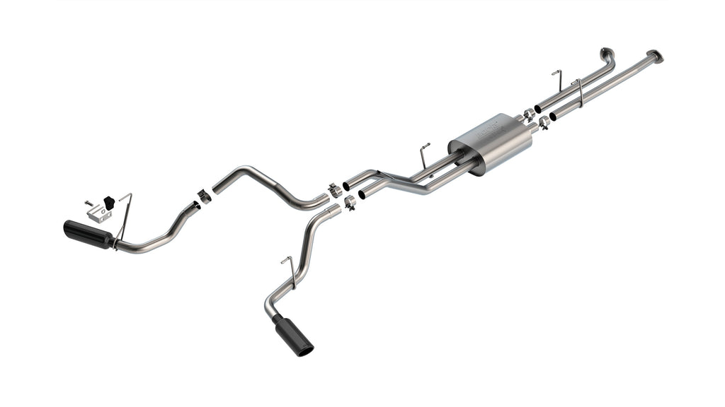 Borla 07-08 Toyota Tundra 5.7L ATAK Cat-Back Exhaust - 4in Black Chrome (141022BC)