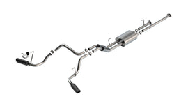 Borla 09-21 Toyota Tundra 5.7L S-Type Cat-Back Exhaust - 4in Black Chrome Tips (141023BC)