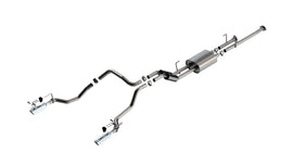 Borla 14-21 Toyota Tundra 4.6L/5.7L S-Type Cat Back Exhaust - 4in Stainless Tips (141027)