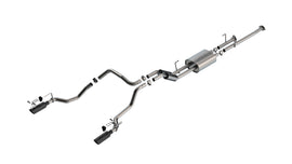 Borla 14-21 Toyota Tundra 4.6L/5.7L S-Type Cat Back Exhaust - 4in Black Chrome Tips (141027BC)