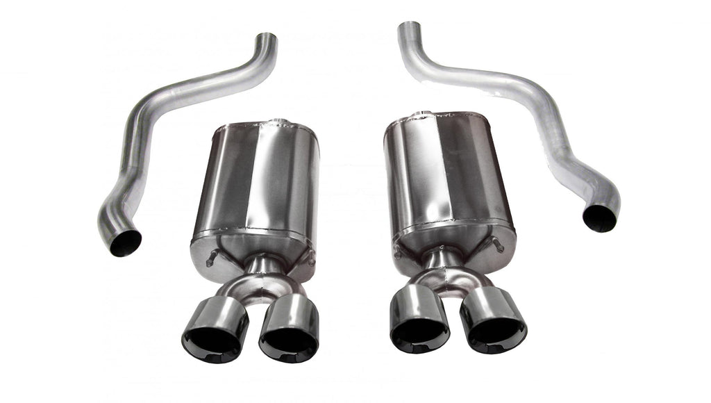 Corsa Performance 2.5 Inch Axle-Back Sport Dual Exhaust Polished 3.5 Inch Tips 09-13 Corvette 6.2L Stainless Steel (14108)