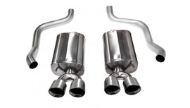 Corsa Performance 2.5 Inch Axle-Back Sport Dual Exhaust Polished 3.5 Inch Tips 09-13 Corvette 6.2L Stainless Steel (14108)