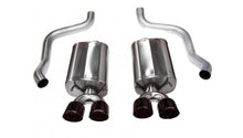 Load image into Gallery viewer, Corsa Performance 2.5 Inch Axle-Back Sport Dual Exhaust Black 3.5 Inch Tips 09-13 Corvette 6.2L Stainless Steel (14108BLK)