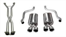 Load image into Gallery viewer, Corsa Performance 2.5 Inch Cat-Back Sport Dual Exhaust w/ Polished 3.5 Inch Tips 09-13 Corvette 6.2L Stainless Steel (14108CB)