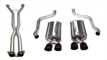Load image into Gallery viewer, Corsa Performance 2.5 Inch Cat-Back Sport Dual Exhaust w/ Black 3.5 Inch Tips 09-13 Corvette 6.2L Stainless Steel (14108CBBLK)