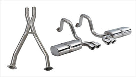 Corsa Performance 2.5 Inch Cat-Back Sport Dual Exhaust w/ Polished 3.5 Inch Tips 97-04 Corvette / Z06 5.7L Stainless Steel (14111CB)
