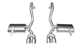 Corsa Performance 2.5 Inch Axle-Back Xtreme Dual Exhaust Polished 3.5 Inch Tips 97-04 Corvette/Z06 5.7L Stainless Steel (14132)