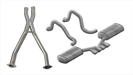 Corsa Performance 2.5 Inch Cat-Back Sport Dual Exhaust Tigershark 3.5 Inch Polished Tips 97-04 Corvette / Z06 5.7L Stainless Steel (14139CB)
