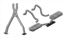 Load image into Gallery viewer, Corsa Performance 2.5 Inch Cat-Back Sport Dual Exhaust Tigershark 3.5 Inch Black Tips 97-04 Corvette / Z06 5.7L Stainless Steel (14139CBBLK)