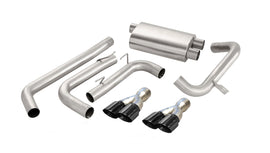 Corsa Performance 3.0 Inch Cat-Back Sport Dual Exhaust Black 3.5 Inch Tips Dual Cats 95-97 Chevy Camaro SS/Z28 LT1 V8 Stainless Steel (14145BLK)