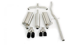 Corsa Performance 2.5 Inch Cat-Back Touring Dual Exhaust 3.5 Inch Black Tips 99-2004 Cadillac Seville STS/SLS 4.6L V8 Stainless Steel (14150BLK)