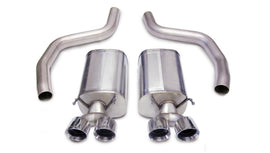Corsa Performance 3.0 Inch Axle-Back Sport Dual Exhaust Twin 4.0 Inch Polished Tips 06-13 Corvette Z06 7.0L/ZR1 6.2L Stainless Steel (14164)