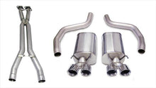 Load image into Gallery viewer, Corsa Performance 3.0 Inch Cat-Back Sport Dual Exhaust Twin 4.0 Inch Polished Tips 06-11 Corvette Z06 7.0L / ZR1 6.2L Stainless Steel (14164CB1)