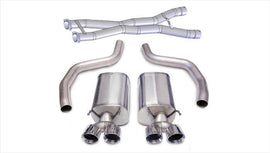 Corsa Performance 3.0 Inch Cat-Back Sport Dual Exhaust Twin 4.0 Inch Polished Tips 12-13 Corvette Z06 7.0L / ZR1 6.2L Stainless Steel (14164CB3)