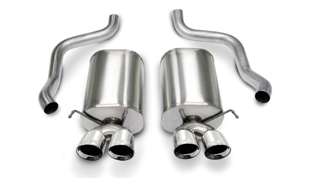 Corsa Performance 2.5 Inch Axle-Back Sport Dual Exhaust Polished 3.5 Inch Tips 05-08 Corvette 6.0L/6.2L Stainless Steel (14169)