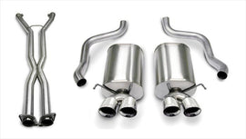 Corsa Performance 2.5 Inch Cat-Back Sport Dual Exhaust Polished 3.5 Inch Tips 05-08 Corvette Manual/A4 Auto Trans 6.0L/6.2L Stainless Steel (14169CB4)