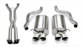Corsa Performance 2.5 Inch Cat-Back Sport Dual Exhaust Polished 3.5 Inch Tips 05-08 Corvette A6 Auto Trans 6.0L/6.2L Stainless Steel (14169CB6)