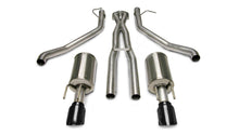 Load image into Gallery viewer, Corsa Performance 2.5 Inch Cat-Back Plus X-Pipe Sport Exhaust Dual Rear Exit 4.0 Inch Black Tips 05-06 Pontiac GTO 6.0L V8 Stainless Steel (14189BLK)