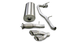 Corsa Performance 3.0 Inch Cat-Back Sport Single Side Exhaust 4.0 Inch Polished Tips 07-10 Cadillac Escalade/GMC Yukon Denali 6.2L V8 Stainless Steel (14202)
