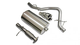 Corsa Performance 3.0 Inch Cat-Back Sport Single Rear Exhaust 4.0 Inch Polished Tips 07-08 Chevy Tahoe/GMC Yukon 5.3L V8 Stainless Steel (14207)