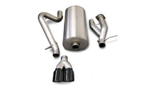 Load image into Gallery viewer, Corsa Performance 3.0 Inch Cat-Back Sport Single Rear Exhaust 4.0 Inch Black Tips 03-06 Hummer H2 6.0L V8 Stainless Steel (14216BLK)