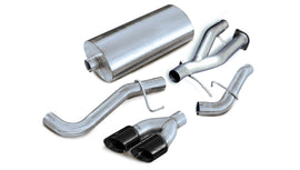 Corsa Performance 3.0 Inch Cat-Back Sport Single Side Exhaust 4.0 Inch Black Tips 02-06 Cadillac Escalade/GMC Yukon Denali 6.0L V8 Stainless Steel (14220BLK)