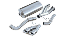 Corsa Performance 3.0 Inch Cat-Back Sport Single Side Exhaust 4.0 Inch Polished Tips 02-06 Cadillac Escalade ESV/EXT/GMC Yukon XL Denali 6.0L V8 Stainless Steel (14222)
