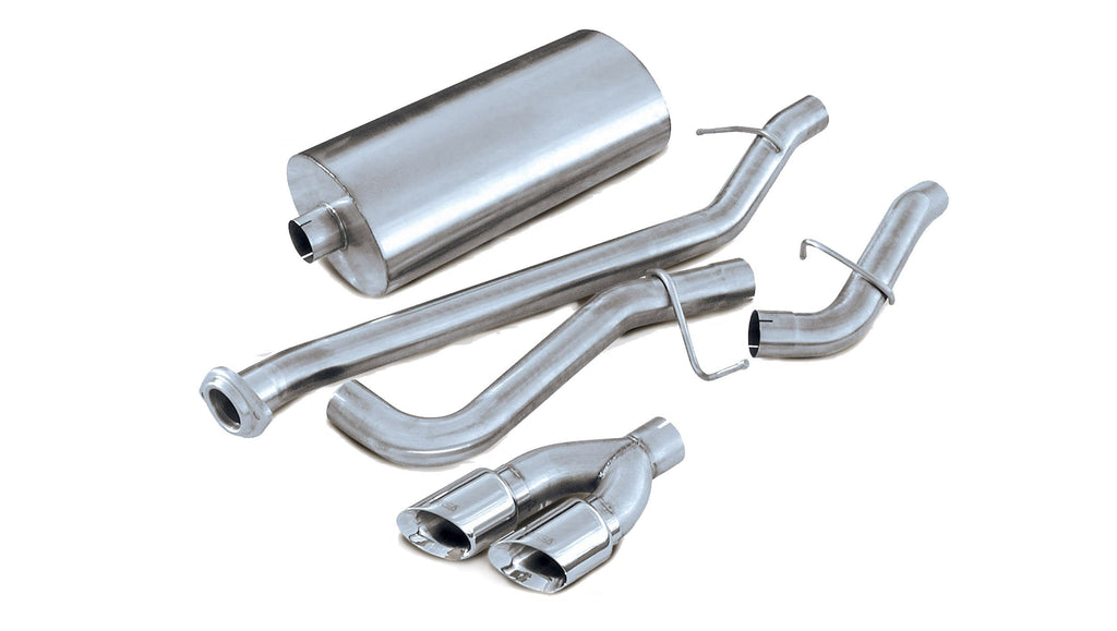 Corsa Performance 3.0 Inch Cat-Back Sport Single Side Exhaust 4.0 Inch Polished Tips 02-06 Chevy Suburban Z71/GMC Yukon XL Z71 5.3L V8 Stainless Steel (14237)