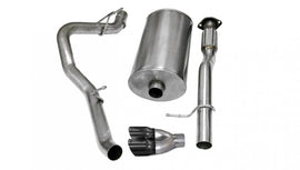 Corsa Performance 3.0 Inch Cat-Back Sport Single Side Exhaust 4.0 Inch Black Tips 07-08 Chevy Avalanche/Suburban GMC Yukon XL 5.3L/6.0L V8 Stainless Steel (14246BLK)