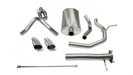 Corsa Performance 3.0 Inch Cat-Back Sport Dual Rear Exhaust 4.0 Inch Polished Tips 2003-06 Chevy SSR 143.5 Inch Wheelbase 5.3L/6.0L V8 Stainless Steel (14254)